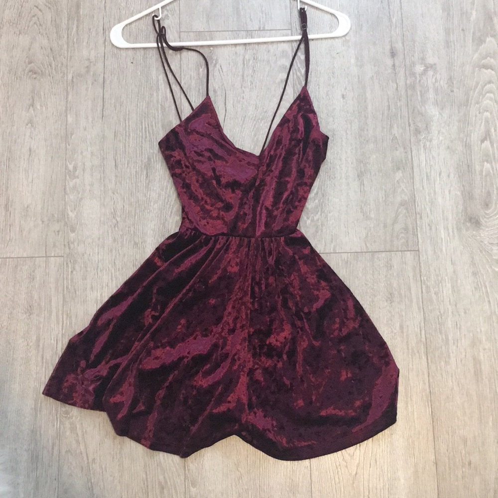 Urban Outfitters velvet crush romper